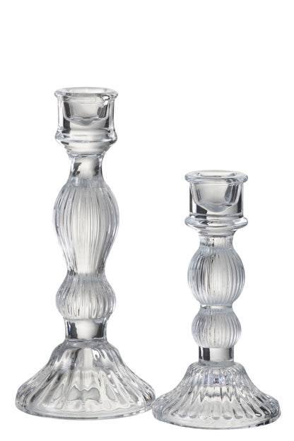 Kerzenständer Kugelglas Transparent Groß