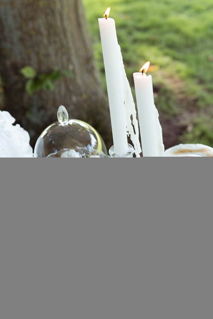 Kerzenständer Kugelglas Transparent Groß