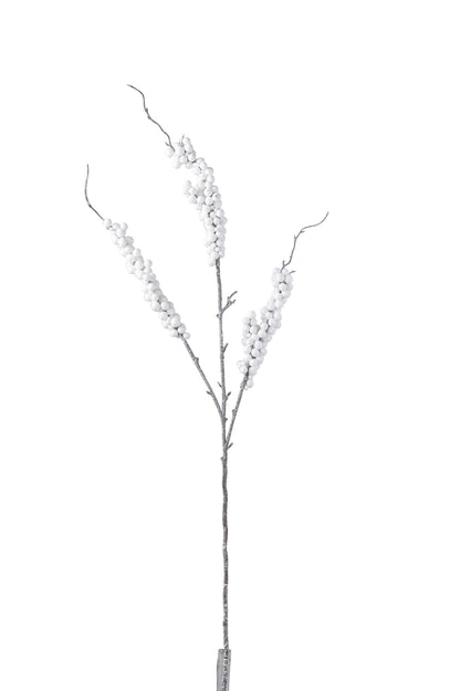 Branch Berries Plastic White
