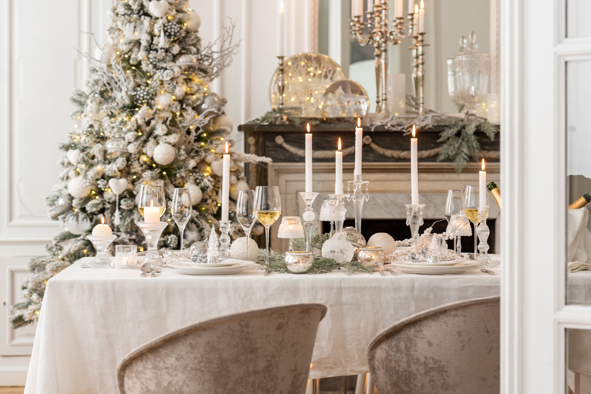 Branch Berries Plastic White