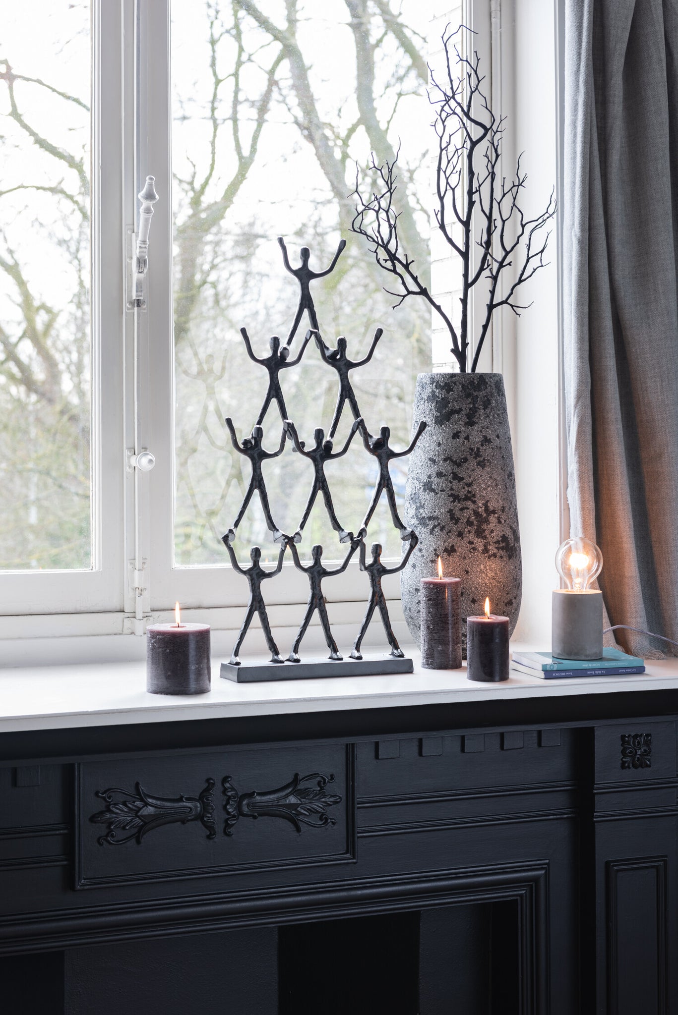 Cyl. Candle Granite L -72H