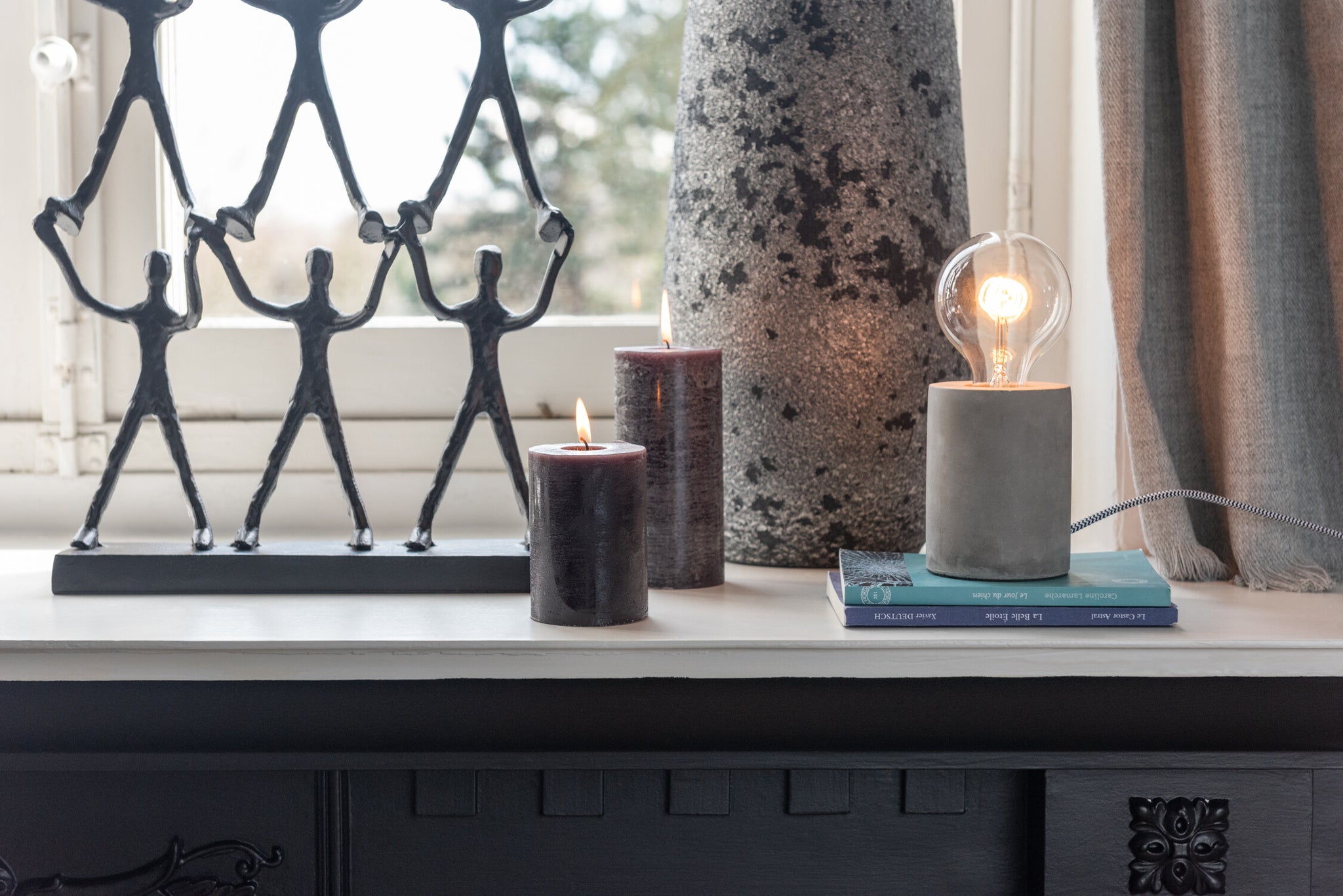 Cyl. Candle Granite L -72H