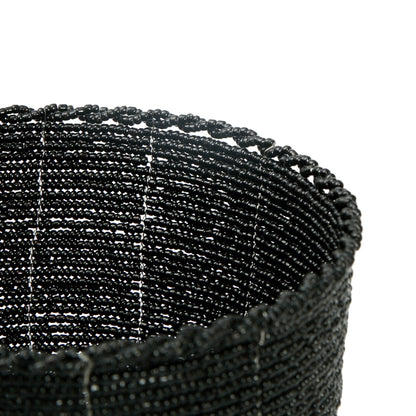 Die Perlen-Bonbonschale – Schwarz – M