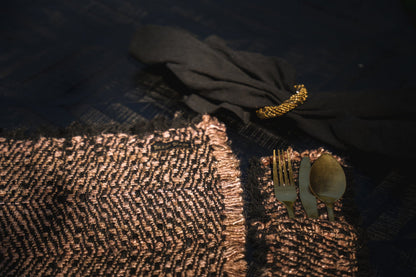 Perlenbesetzter Serviettenring – Gold – 4er-Set