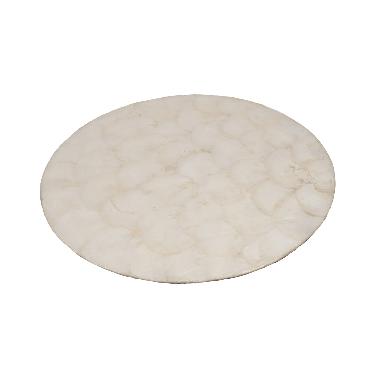 The Mother of Pearl Coaster - White