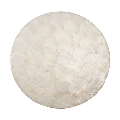 The Mother of Pearl Coaster - White