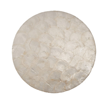 The Mother of Pearl Coaster - White