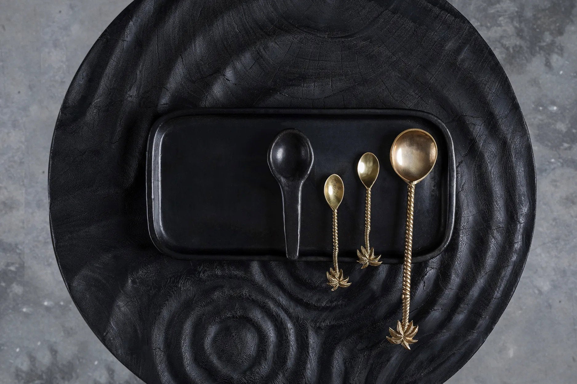 The Palm Tree Tea Spoon - Gold