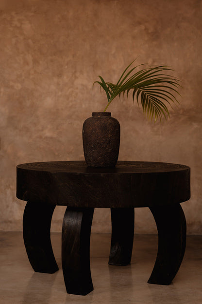 Salontafel Octo Chic – hout, donker walnoot, 70x70x45 cm