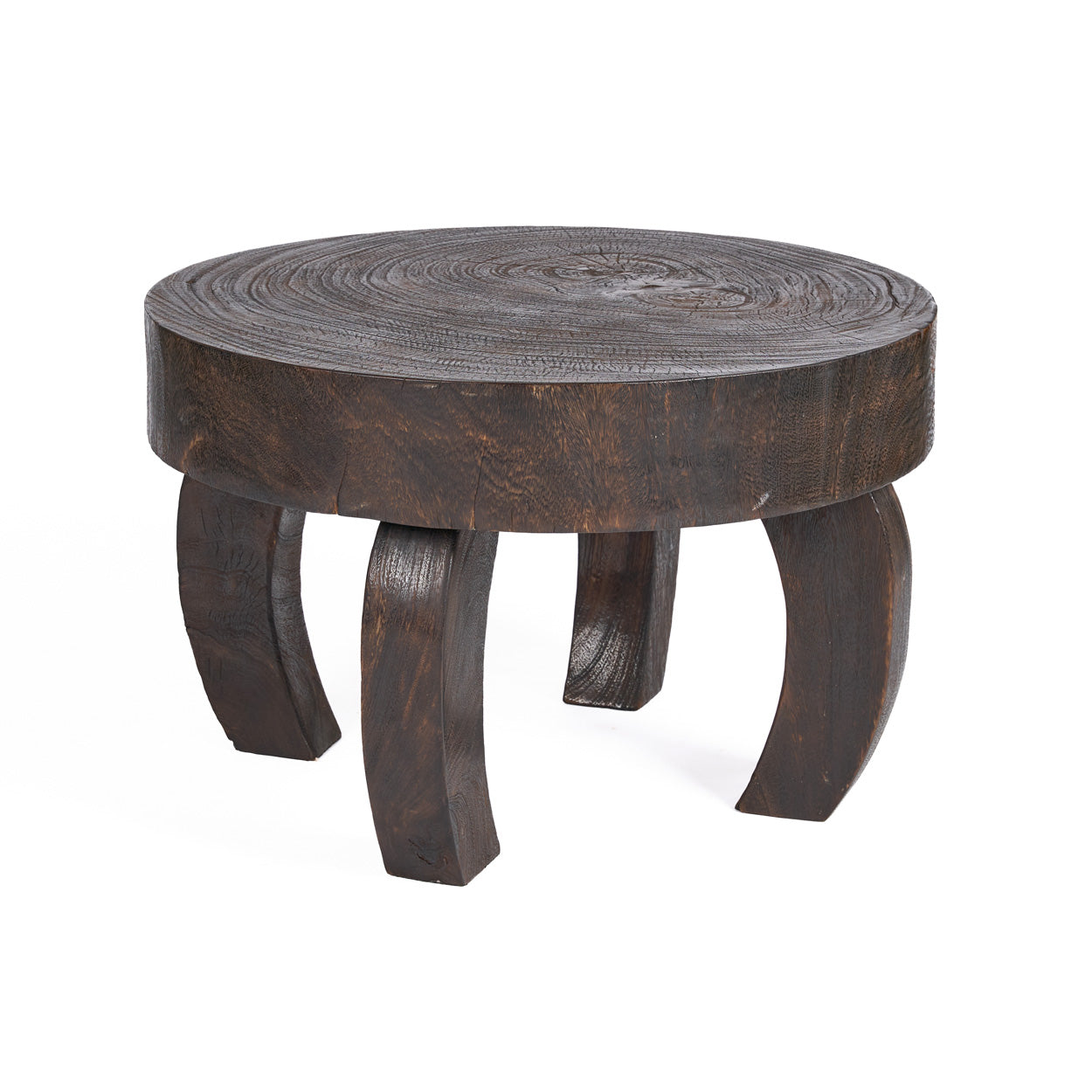 Salontafel Octo Chic – hout, donker walnoot, 70x70x45 cm