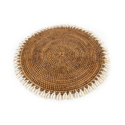 Platzset „Koloniale Muschel“ – Naturbraun