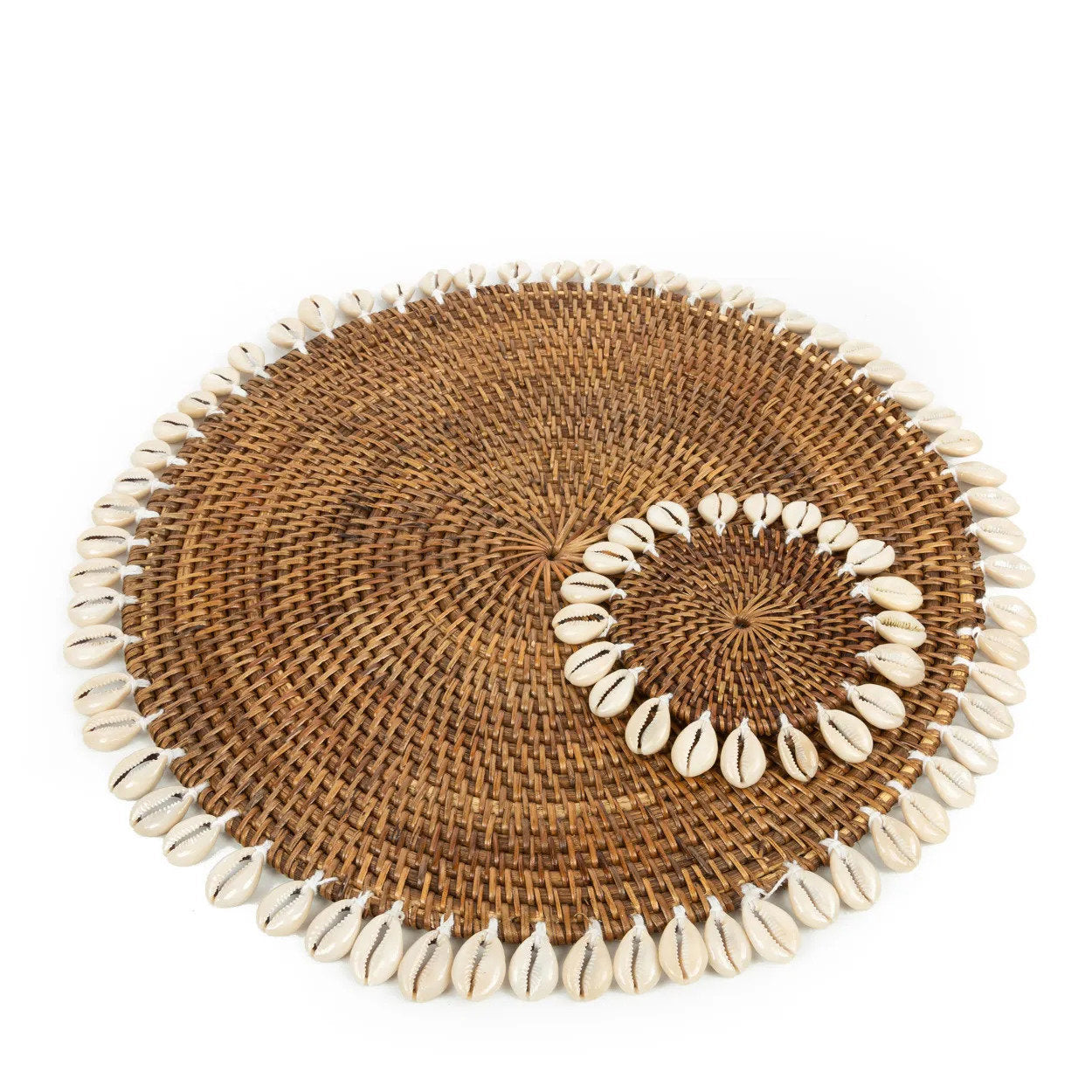 Platzset „Koloniale Muschel“ – Naturbraun
