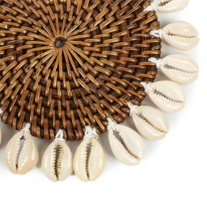 Kolonialer Muscheluntersetzer – Naturbraun