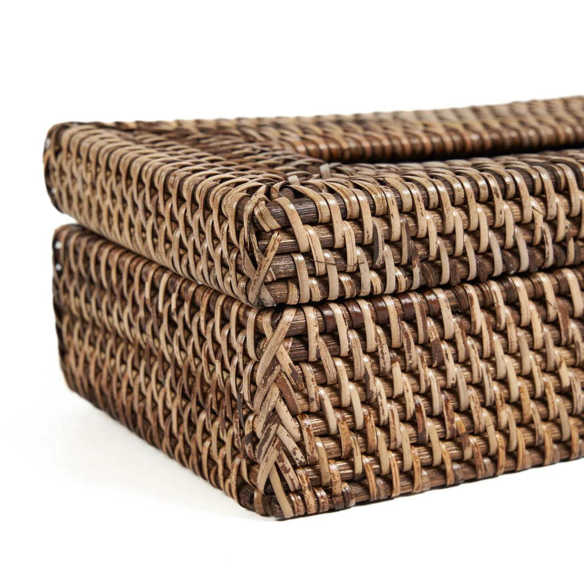 Tissuebox Rattan Classic – rattan, naturel bruin, 27×14×9 cm