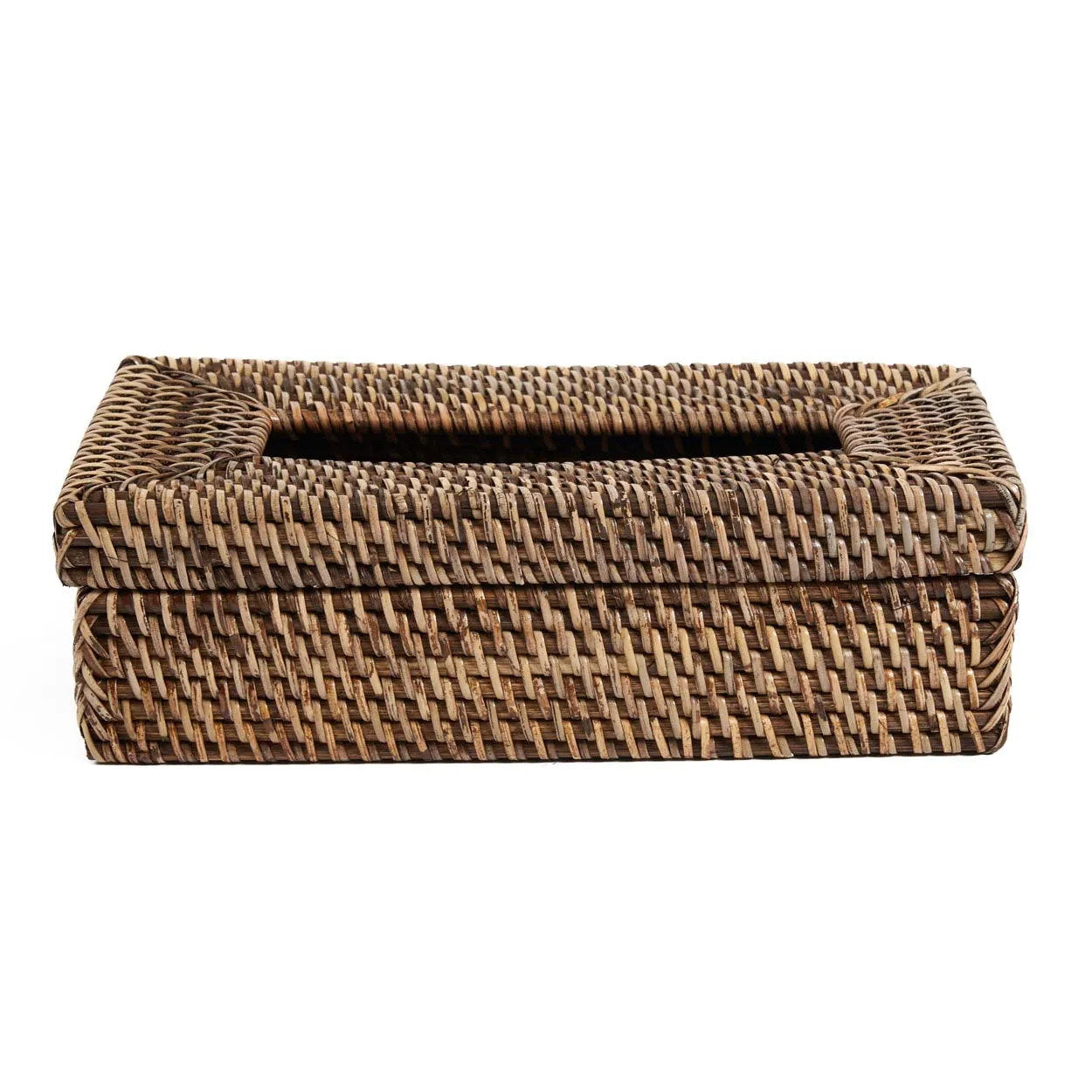 Tissuebox Rattan Classic – rattan, naturel bruin, 27×14×9 cm