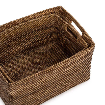 The Colonial Magazine Basket - Natural Brown - L