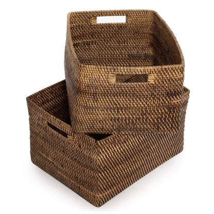 The Colonial Magazine Basket - Natural Brown - L
