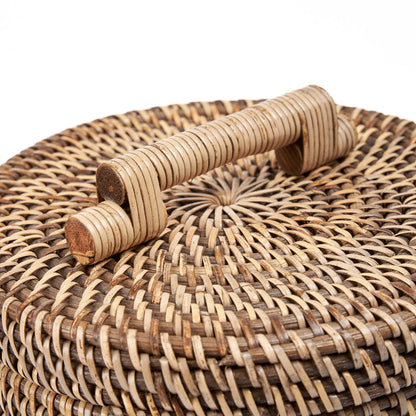 The Rattan Bin High - Natural Brown