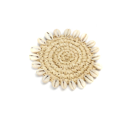 Der Raffia-Muschel-Untersetzer – Natürlich