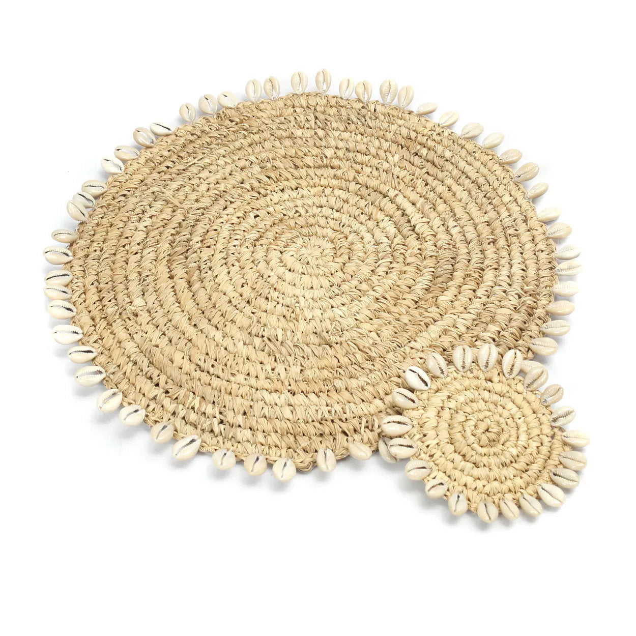 Der Raffia-Muschel-Untersetzer – Natürlich