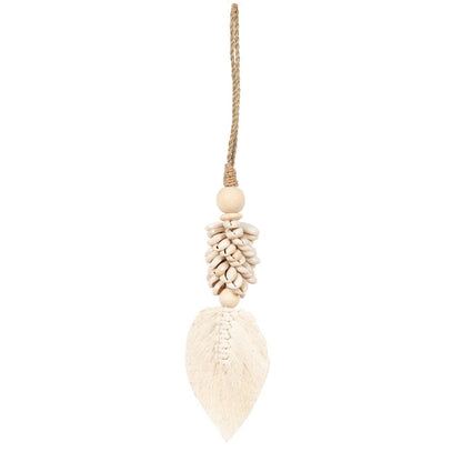 The Leaf &amp; Shell Tassel - Natural