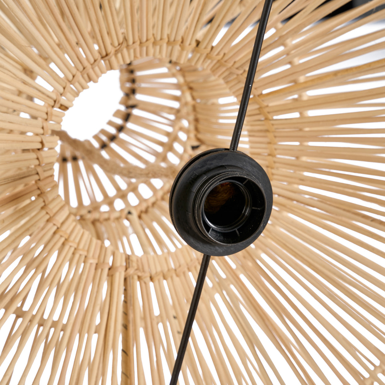 Hanglamp Matcha Whisk – rattan, naturel, ø57×57 cm