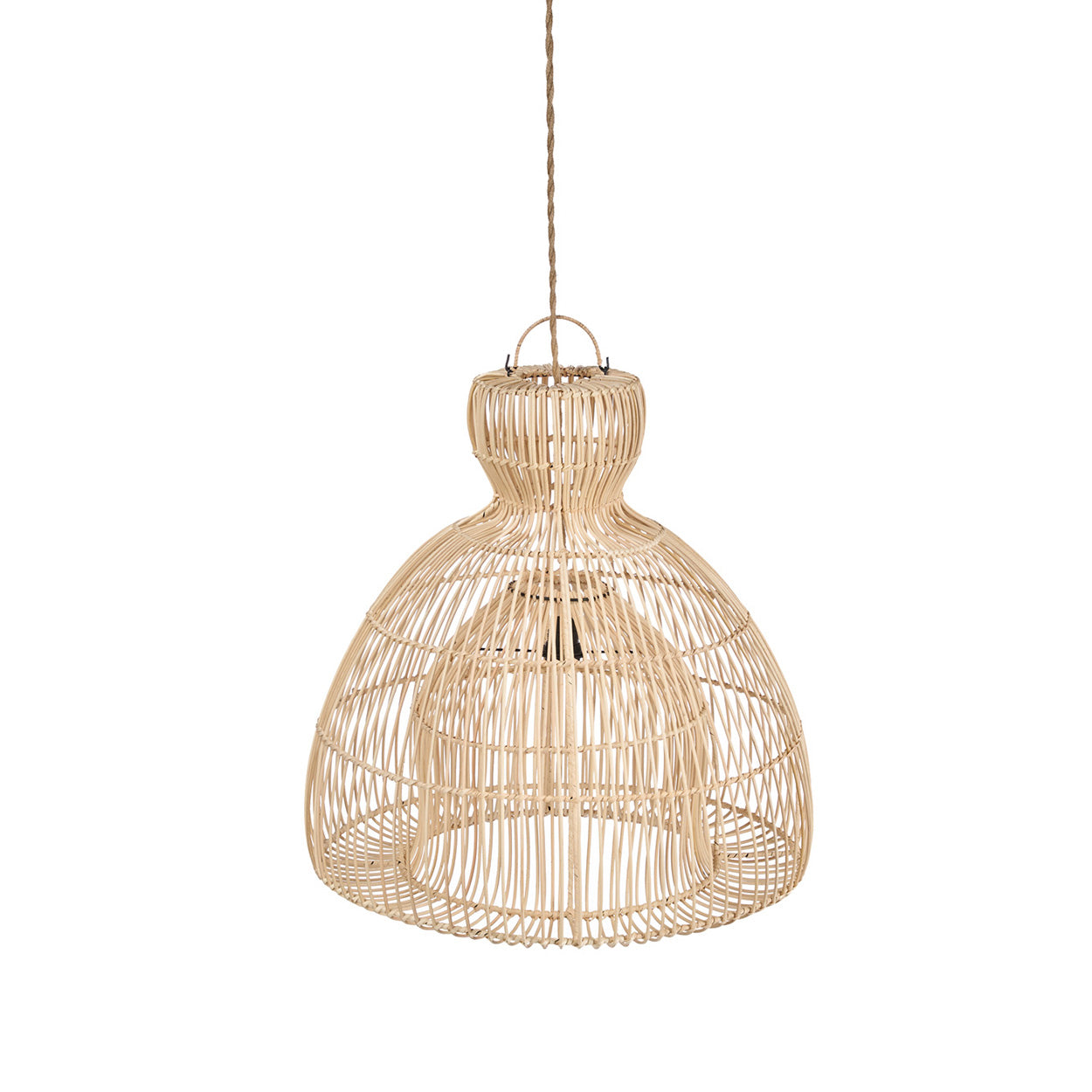 Hanglamp Matcha Whisk – rattan, naturel, ø50×50 cm