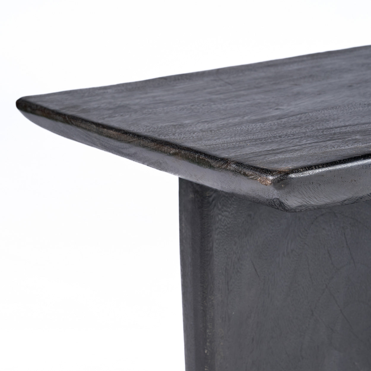 Salontafel Obsidian – mangohout, zwart, 100x50x45 cm