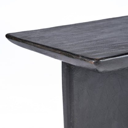 Salontafel Obsidian – mangohout, zwart, 100x50x45 cm