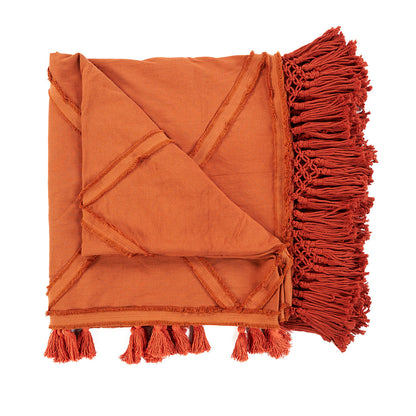 Plaid Berber – katoen, terracotta, 240x300 cm
