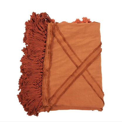 Plaid Berber – katoen, terracotta, 240x300 cm