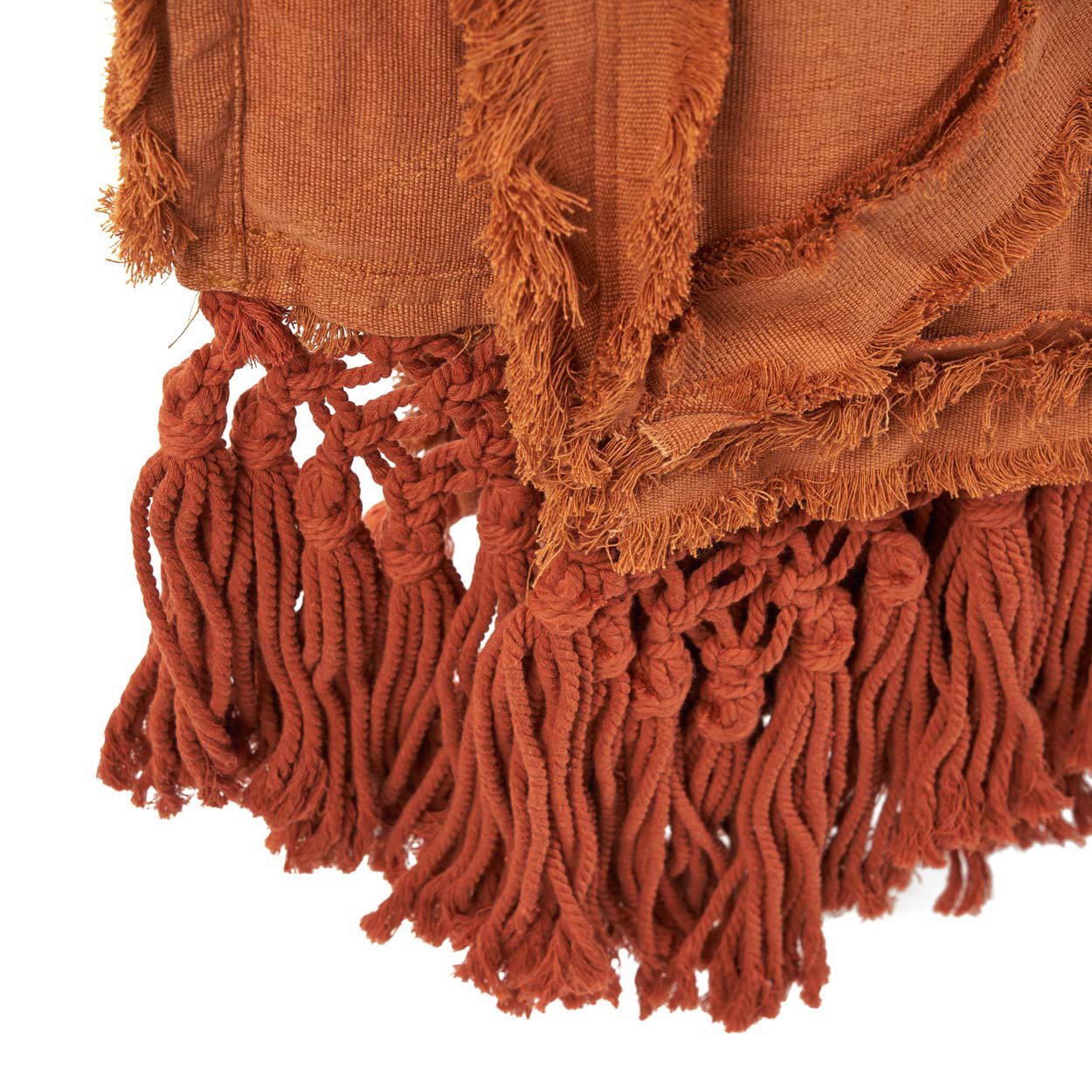 Plaid Berber – katoen, terracotta, 240x300 cm