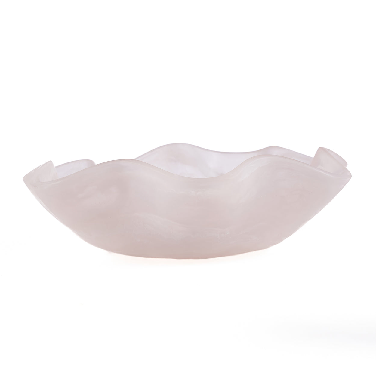 The Resin Organic Fruit Bowl - Pink White