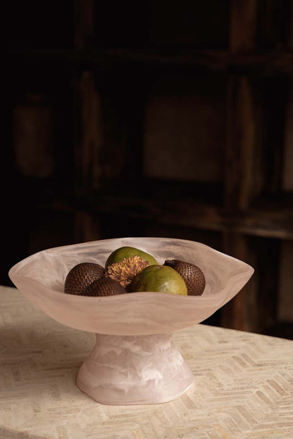 The Resin Organic Fruit Stand - Pink White