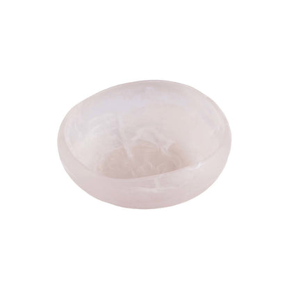 The Resin Organic Bowl - Pink White - S
