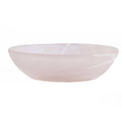 The Resin Organic Bowl - Pink White - M