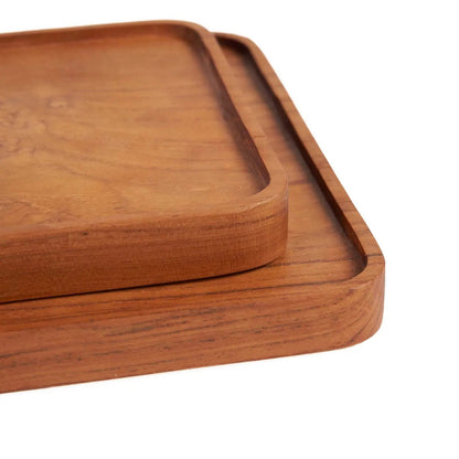 Bord Teak Square – teakhout naturel, 20x20x2 cm