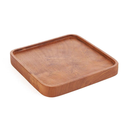 Bord Teak Square – teakhout naturel, 8x8x2 cm