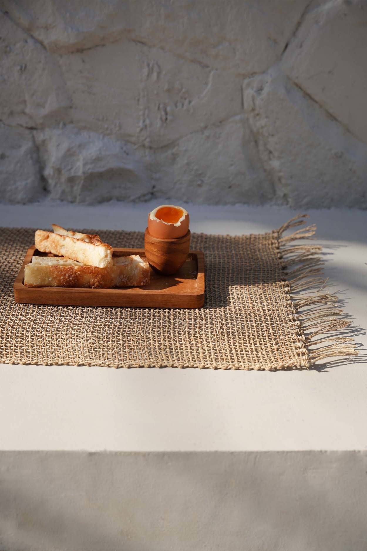 Placemat Isey – zeegras, naturel