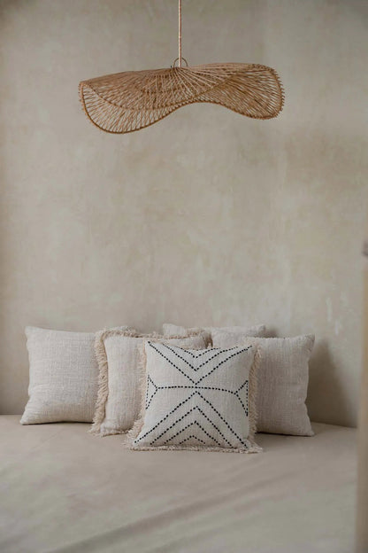 Hanglamp Chapeau – rattan, naturel, L ø75×20 cm