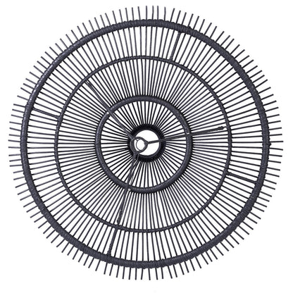 Hanglamp Sky – rattan, zwart, ø150×43 cm