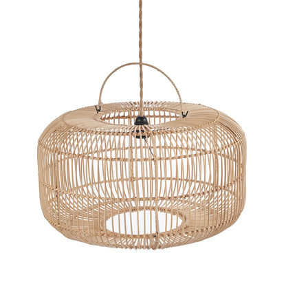Hanglamp Arun – rattan, naturel, ø55×30 cm