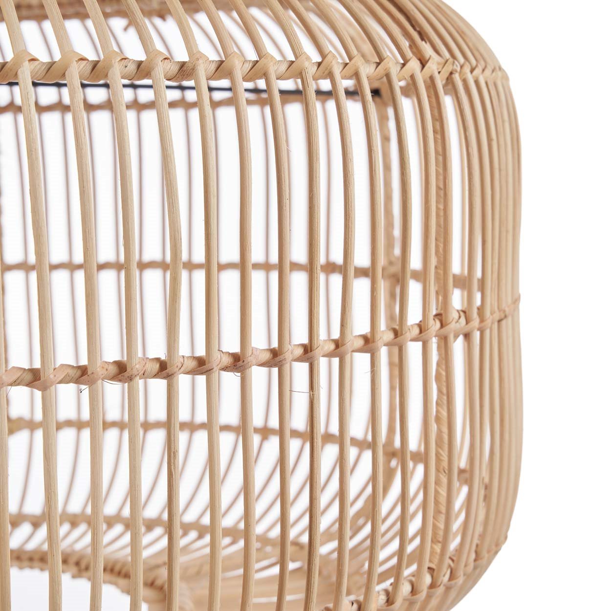 Hanglamp Arun – rattan, naturel, ø55×30 cm