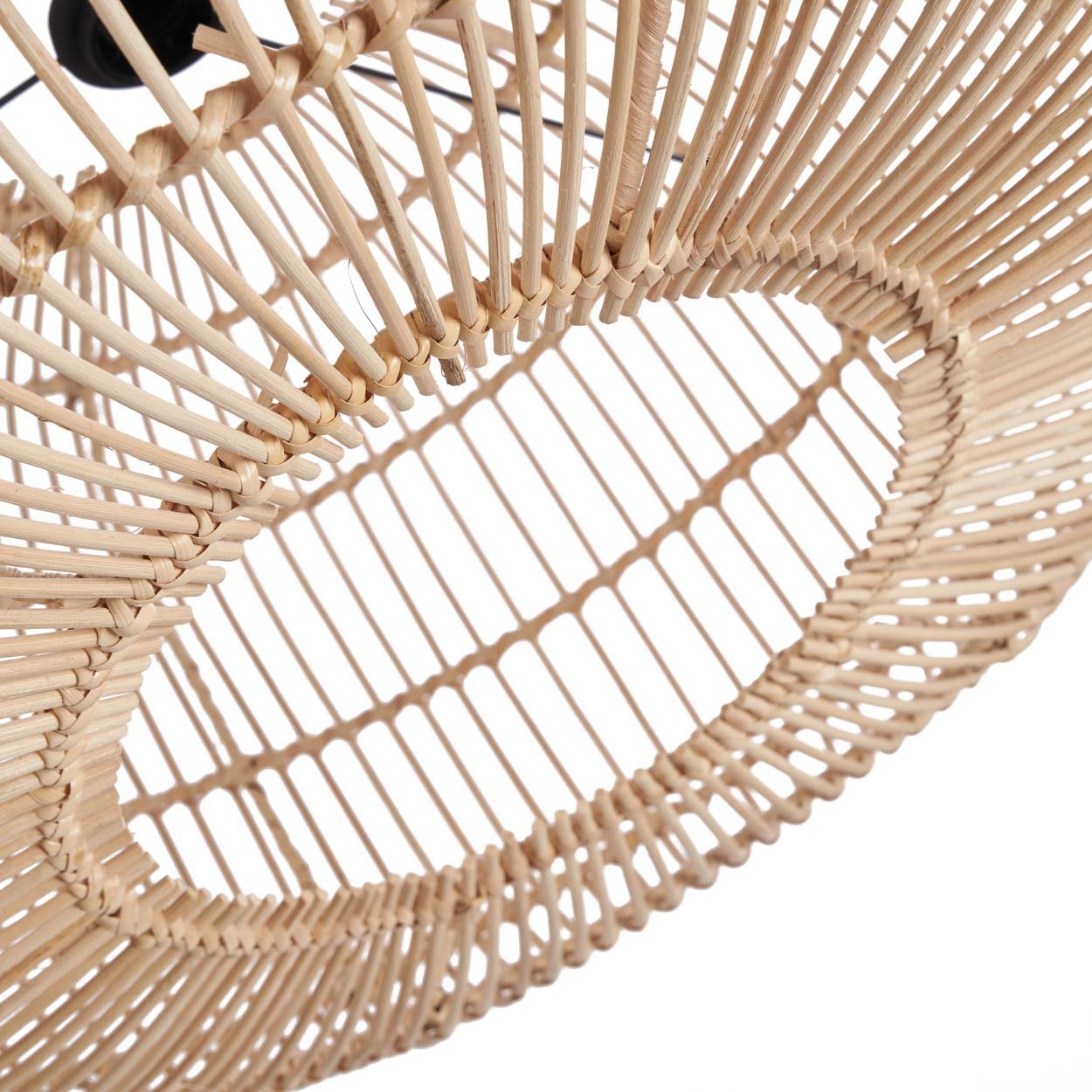 Hanglamp Arun – rattan, naturel, ø55×30 cm