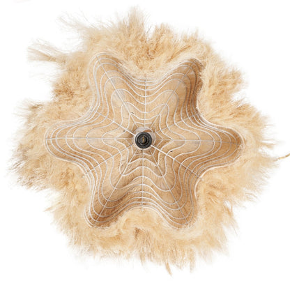 Hanglamp Rami – hennep, naturel, ø60×50 cm