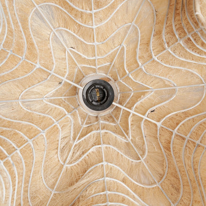 Hanglamp Rami – hennep, naturel, ø60×50 cm