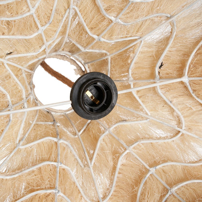 Hanglamp Rami – hennep, naturel, ø60×50 cm