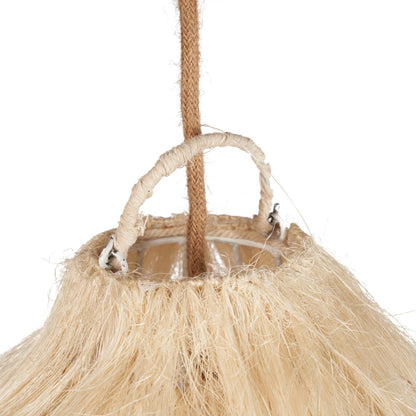 Hanglamp Rami – hennep, naturel, ø110×80 cm