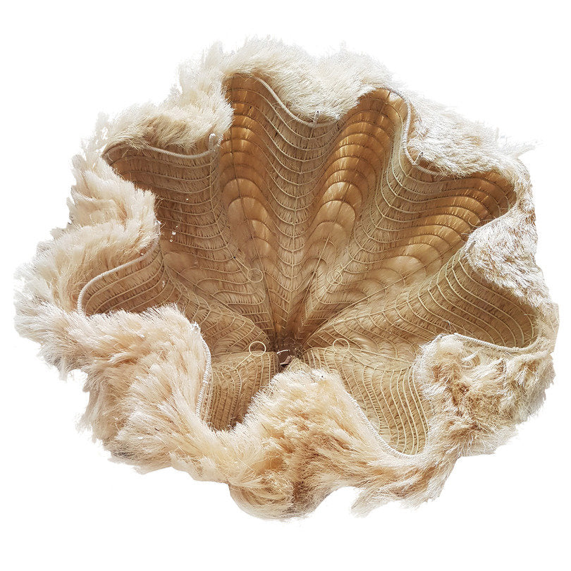 Hanglamp Rami – hennep, naturel, ø110×80 cm