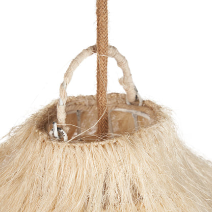Hanglamp Rami – hennep, naturel, ø110×80 cm